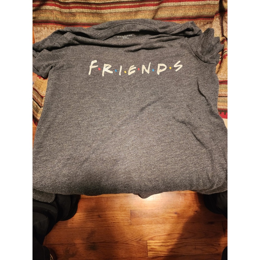 Womens Friends‎ TV Show Logo Shirt Size Large Grey